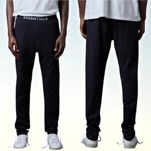 NWT ESSENTIALS Fear Of God Black Lightweight Men's Lounge Pant Size Small
